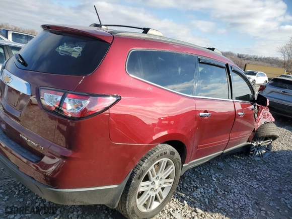 2015 Chevrolet Traverse LT with VIN 1GNKRGKD9FJ362023, listed as a Copart auction lot 83390234 with 141,117 mi miles and Salvage Title. Bid and sale history available at carsss.com. Image 3.