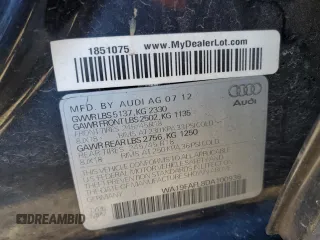 2013 Audi allroad Premium with VIN WA19FAFL8DA100936, listed as a Copart auction lot 85169524 with 0 mi miles and Salvage Title. Bid and sale history available at carsss.com. Image 14.