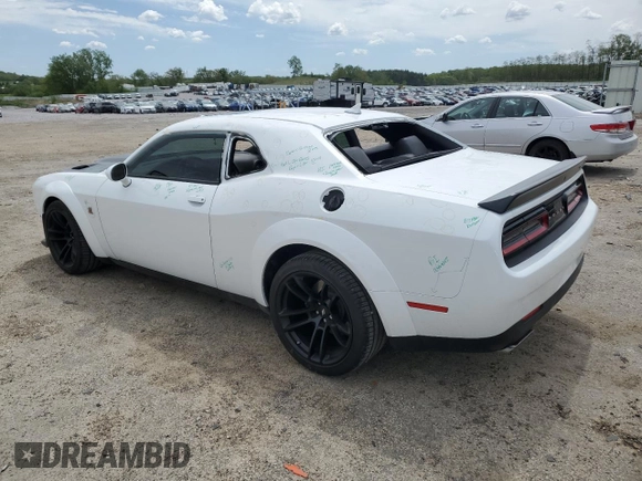 2023 Dodge Challenger R/T Scat Pack z VIN 2C3CDZFJ9PH625657, wystawiony jako Copart lot #56587905 z przebiegiem 7 147 mil mil oraz Szkoda całkowita • Salvage title. Historia ofert i sprzedaży dostępna na DreamBid. Obrazek 2.