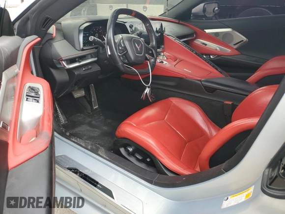 2021 Chevrolet Corvette 2LT with VIN 1G1YB2D46M5122224, listed as a Copart auction lot 64782884 with 48,018 mi miles and Salvage Title. Bid and sale history available at carsss.com. Image 8.