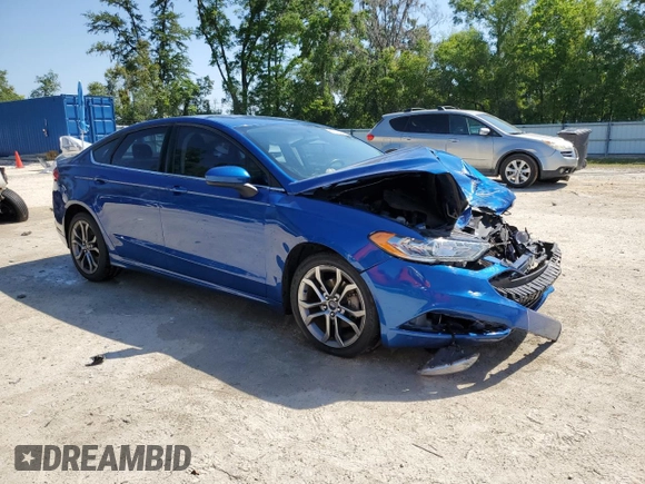2017 Ford Fusion SE with VIN 3FA6P0H96HR175573, listed as a Copart auction lot 52713555 with 127,108 mi miles and Salvage Title. Bid and sale history available at carsss.com. Image 4.