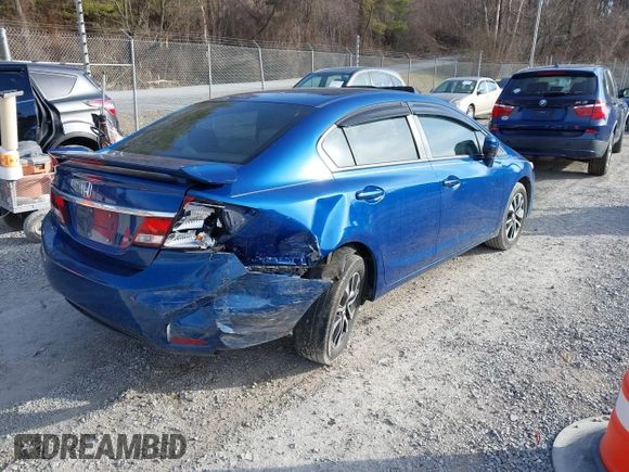 2015 Honda Civic EX with VIN 19XFB2F87FE040749, listed as a IAAI auction lot 41741707 with 67,790 mi miles and . Bid and sale history available at carsss.com. Image 4.
