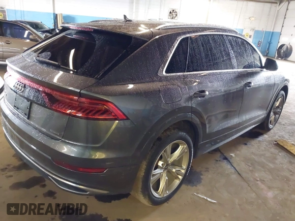 2019 Audi Q8 Premium Plus with VIN WA1BVAF10KD010002, listed as a IAAI auction lot 42326499 with 68,585 mi miles and . Bid and sale history available at DreamBid. Image 4.