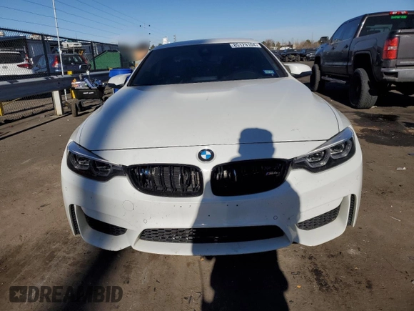 2020 BMW M4 with VIN WBS4Z9C04L5N26347, listed as a Copart auction lot 85129104 with 50,056 mi miles and Salvage Title. Bid and sale history available at carsss.com. Image 5.