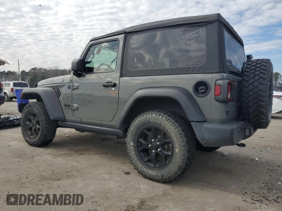 2021 Jeep Wrangler Sport with VIN 1C4GJXAN4MW663492, listed as a Copart auction lot 88965225 with 54,931 mi miles and Salvage title. Bid and sale history available at DreamBid. Image 2.