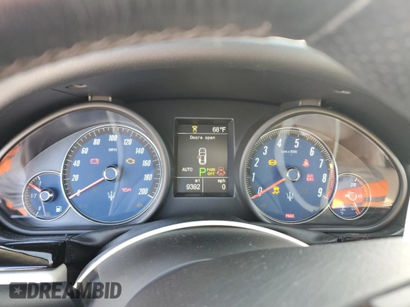 2018 Maserati GranTurismo Sport with VIN ZAM45VLA9J0265744, listed as a Copart auction lot 76110264 with 9,392 mi miles and Non repairable. Bid and sale history available at DreamBid. Image 9.
