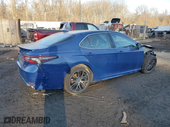 2023 Toyota Camry SE with VIN 4T1S11AK2PU096885, listed as a Copart auction lot 46437025 with 129,673 mi miles and Salvage Title. Bid and sale history available at DreamBid. Image 3.