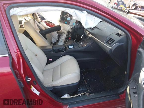 2012 Lexus CT 200h z VIN JTHKD5BH6C2094597, wystawiony jako IAAI lot #41519462 z przebiegiem 100 783 mil mil oraz . Historia ofert i sprzedaży dostępna na DreamBid. Obrazek 5.