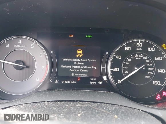 2021 Acura RDX with VIN 5J8TC2H39ML001975, listed as a IAAI auction lot 41508146 with 44,287 mi miles and . Bid and sale history available at DreamBid. Image 7.
