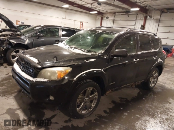 2008 Toyota RAV4 Sport with VIN JTMBK32V586043710, listed as a IAAI auction lot 41572523 with 242,290 mi miles. Bid and sale history available at carsss.com. Image 2.
