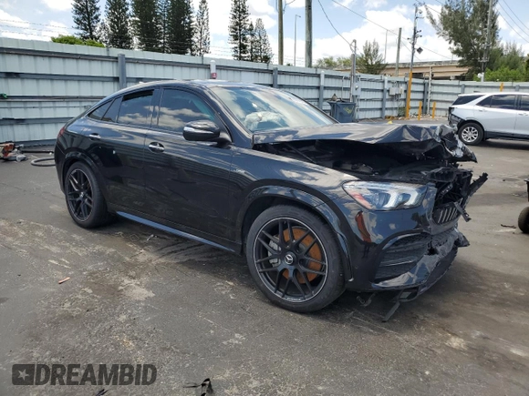 2021 Mercedes-Benz GLE 53 AMG with VIN 4JGFD6BB7MA361155, listed as a Copart auction lot 56312045 with 56,872 mi miles and Non repairable. Bid and sale history available at DreamBid. Image 4.