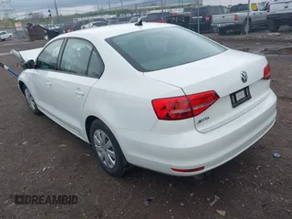 2015 Volkswagen Jetta Sedan 2.0L S with VIN 3VW2K7AJ5FM313969, listed as a IAAI auction lot 41951550 with 104,735 mi miles. Bid and sale history available at carsss.com. Image 3.