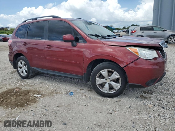 2014 Subaru Forester Premium with VIN JF2SJAEC6EH509387, listed as a Copart auction lot 61648425 with 112,653 mi miles and Salvage title. Bid and sale history available at DreamBid. Image 4.