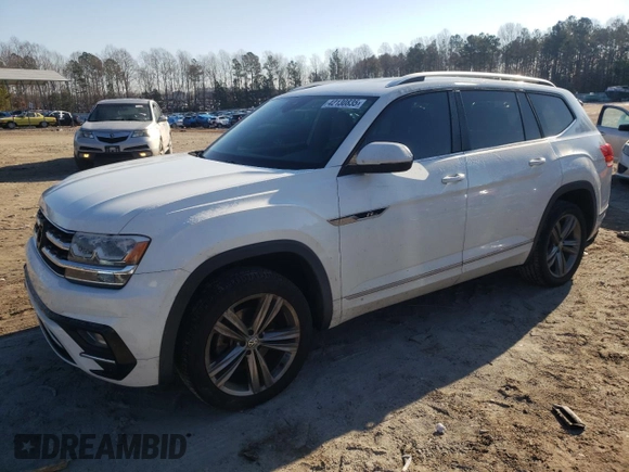 2018 Volkswagen Atlas SE with VIN 1V2FR2CA6JC584015, listed as a Copart auction lot 42130835 with 130,598 mi miles and Salvage title. Bid and sale history available at DreamBid. Image 1.