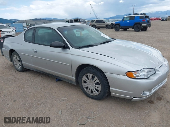 2004 Chevrolet Monte Carlo LS z VIN 2G1WW12E449101327, wystawiony jako IAAI lot #42046510 z przebiegiem 118 849 mil mil oraz . Historia ofert i sprzedaży dostępna na DreamBid. Obrazek 1.
