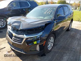 2024 Chevrolet Equinox LT with VIN 3GNAXUEG5RL321892, listed as a IAAI auction lot 40594360 with 14,935 mi miles and . Bid and sale history available at DreamBid. Image 2.