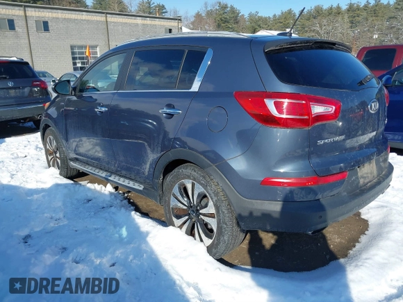 2013 Kia Sportage SX with VIN KNDPCCA69D7365073, listed as a IAAI auction lot 41451663 with 67,437 mi miles and . Bid and sale history available at carsss.com. Image 3.