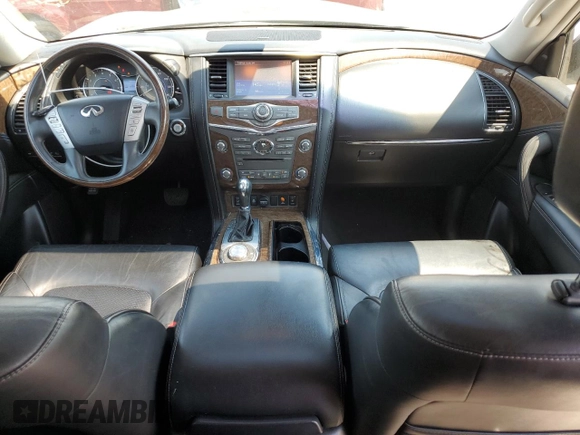2017 Infiniti QX80 with VIN JN8AZ2NE4H9155253, listed as a Copart auction lot 61476684 with 116,579 mi miles and Salvage Title. Bid and sale history available at carsss.com. Image 8.