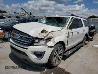 2021 Ford Expedition Max King Ranch с VIN 1FMJK1PT1MEA56375, выставлен на аукционе Copart как лот 63431365 с пробегом 55 260 миль миль и Списание • Salvage title. История ставок и продаж доступна на DreamBid. Изображение 1.