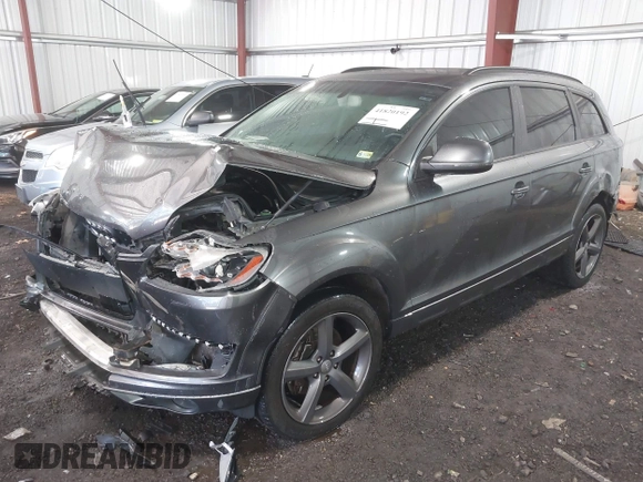 2015 Audi Q7 Premium Plus with VIN WA1LGAFE1FD028287, listed as a IAAI auction lot 41820192 with 104,540 mi miles and . Bid and sale history available at DreamBid. Image 17.