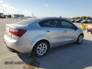 2015 Kia Rio LX with VIN KNADM4A33F6454705, listed as a Copart auction lot 76955904 with 157,078 mi miles and Salvage Title. Bid and sale history available at carsss.com. Image 3.