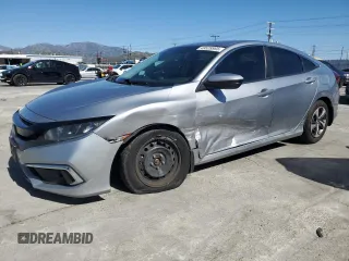2020 Honda Civic Sedan LX with VIN 19XFC2F64LE205261, listed as a Copart auction lot 49528865 with 48,665 mi miles and Salvage Title. Bid and sale history available at carsss.com. Image 1.