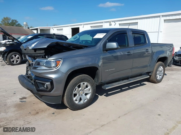 2022 Chevrolet Colorado 2WD LT with VIN 1GCGSCEA6N1299202, listed as a IAAI auction lot 41634986 with 39,762 mi miles. Bid and sale history available at carsss.com. Image 17.