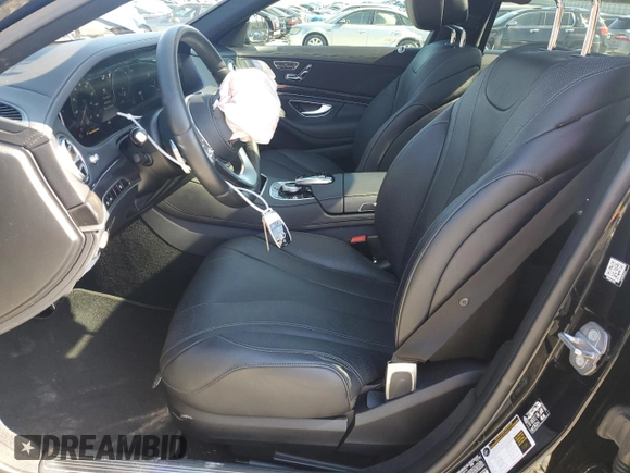 2020 Mercedes-Benz S with VIN W1KUG6GB1LA529033, listed as a Copart auction lot 41689754 with 21,612 mi miles and . Bid and sale history available at DreamBid. Image 7.