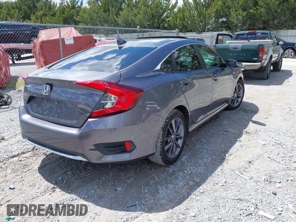 2021 Honda Civic Sedan EX with VIN 19XFC1F33ME012262, listed as a IAAI auction lot 41880047 with 67,861 mi miles. Bid and sale history available at carsss.com. Image 4.