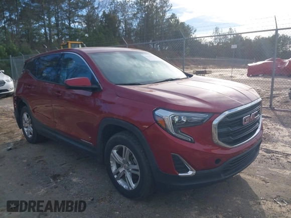 2019 GMC Terrain SLE with VIN 3GKALMEV9KL193203, listed as a IAAI auction lot 41679974 with 76,684 mi miles. Bid and sale history available at carsss.com. Image 1.