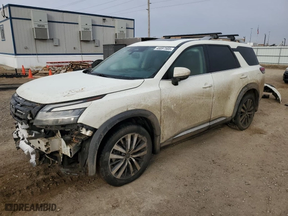2022 Nissan Pathfinder Platinum with VIN 5N1DR3DK8NC268591, listed as a Copart auction lot 48897585 with 80,851 mi miles and Salvage Title. Bid and sale history available at carsss.com. Image 1.