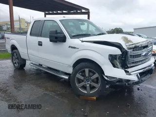 2014 Ford F-150 XL with VIN 1FTFX1EF2EKG05917, listed as a IAAI auction lot 41806005 with 82,992 mi miles. Bid and sale history available at carsss.com. Image 1.