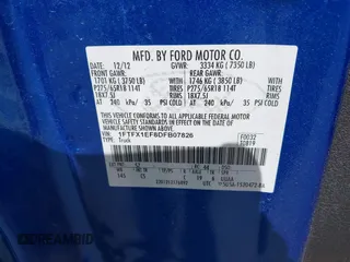 2013 Ford F-150 XL with VIN 1FTFX1EF8DFB07826, listed as a IAAI auction lot 42187529 with 140,443 mi miles and . Bid and sale history available at DreamBid. Image 9.