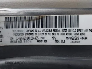 2004 Jeep Grand Cherokee Laredo with VIN 1J4GX48S34C214485, listed as a IAAI auction lot 42208120 with 164,322 mi miles and . Bid and sale history available at DreamBid. Image 9.