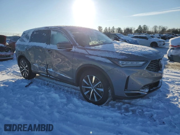 2025 Acura MDX Technology с VIN 5J8YE1H45SL001102, выставлен на аукционе Copart как лот 89157185 с пробегом 3 710 миль миль и Списание • Salvage title. История ставок и продаж доступна на DreamBid. Изображение 4.