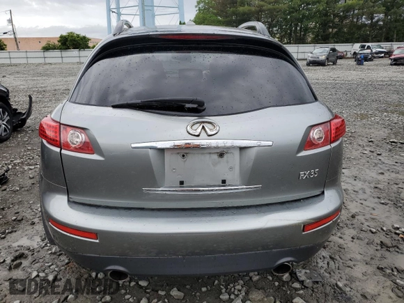 2006 Infiniti FX with VIN JNRAS08W86X210918, listed as a Copart auction lot 60262895 with Not provided miles and Salvage title. Bid and sale history available at DreamBid. Image 6.