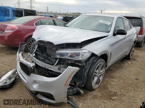 2016 BMW X6 xDrive35i with VIN 5UXKU2C59G0N83743, listed as a Copart auction lot 64436252 with 74,374 mi miles. Bid and sale history available at carsss.com. Image 2.