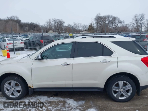 2015 Chevrolet Equinox LTZ with VIN 1GNALDEK7FZ132441, listed as a IAAI auction lot 41611145 with 107,141 mi miles. Bid and sale history available at carsss.com. Image 14.
