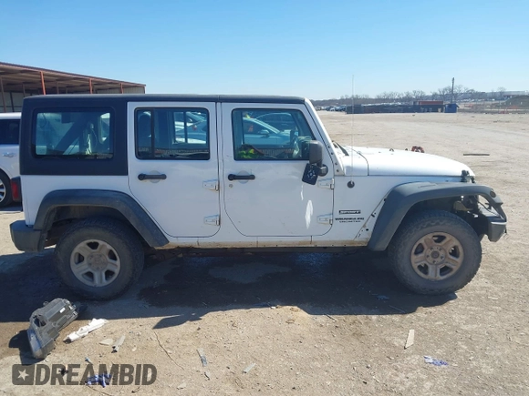 2016 Jeep Wrangler Unlimited Sport RHD with VIN 1C4BJWKG8GL307220, listed as a IAAI auction lot 41646544 with 201,199 mi miles and . Bid and sale history available at DreamBid. Image 13.