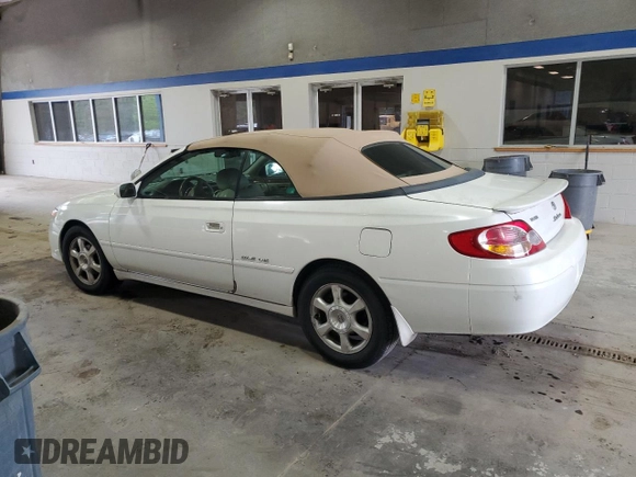 2002 Toyota Solara SE with VIN 2T1FF28P32C599054, listed as a Copart auction lot 51360295 with 293,688 mi miles and Salvage Title. Bid and sale history available at DreamBid. Image 2.