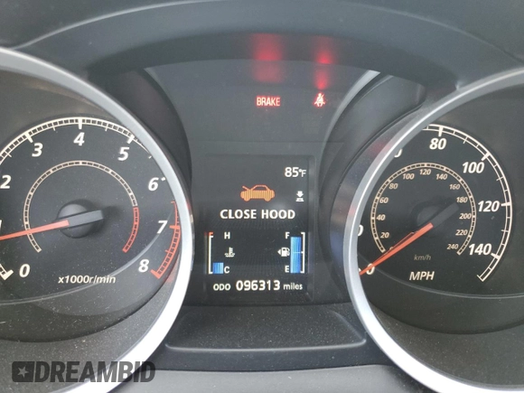 2013 Mitsubishi Lancer GT with VIN JA32U8FW5DU007272, listed as a Copart auction lot 73030774 with 96,313 mi miles and Salvage Title. Bid and sale history available at carsss.com. Image 9.