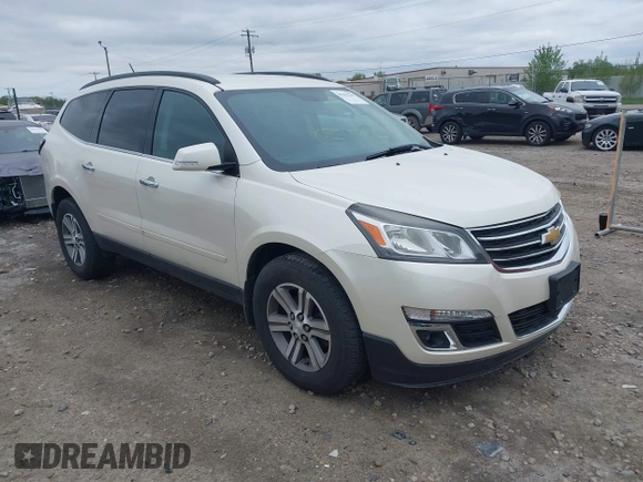 2015 Chevrolet Traverse LT with VIN 1GNKVGKD2FJ280517, listed as a IAAI auction lot 42292339 with 142,841 mi miles and . Bid and sale history available at DreamBid. Image 1.