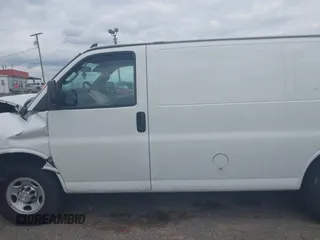 2019 Chevrolet Express Cargo Van with VIN 1GCWGAFG1K1301406, listed as a IAAI auction lot 41754424 with 156,602 mi miles. Bid and sale history available at carsss.com. Image 14.