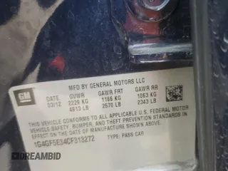 2012 Buick LaCrosse Premium 2 z VIN 1G4GF5E34CF313272, wystawiony jako Copart lot #51433175 z przebiegiem 121 344 mil mil oraz Szkoda całkowita • Salvage title. Historia ofert i sprzedaży dostępna na DreamBid. Obrazek 15.