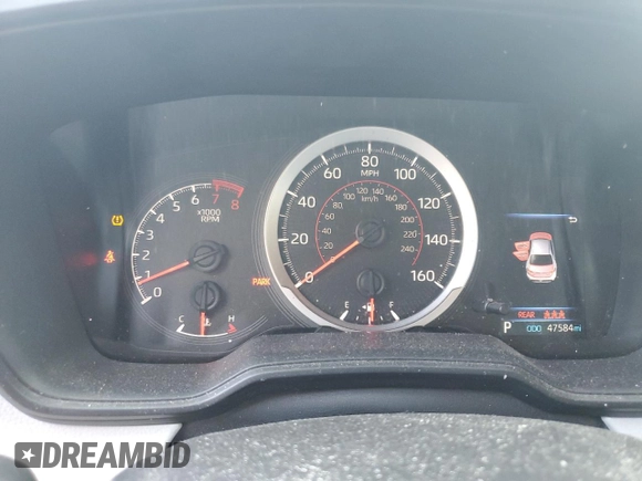 2022 Toyota Corolla SE with VIN JTDS4MCE9N3504631, listed as a Copart auction lot 53531335 with 47,584 mi miles and Salvage Title. Bid and sale history available at DreamBid. Image 9.