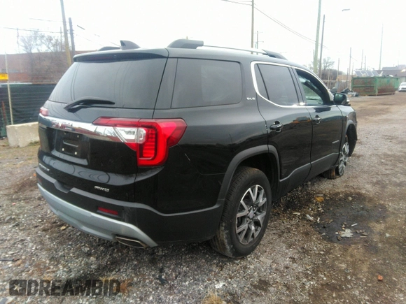 2021 GMC Acadia SLE with VIN 1GKKNRLS5MZ152101, listed as a IAAI auction lot 41132400 with Not Provided miles. Bid and sale history available at carsss.com. Image 4.