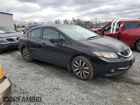 2015 Honda Civic Sedan EX-L with VIN 2HGFB2F94FH509925, listed as a Copart auction lot 50132725 with 243,146 mi miles and Salvage Title. Bid and sale history available at carsss.com. Image 4.