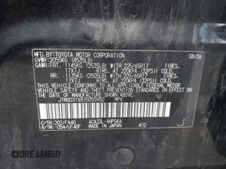 2007 Toyota RAV4 Limited с VIN JTMBD31V875055950, выставлен на аукционе IAAI как лот 42153526 с пробегом 157 554 миль миль и . История ставок и продаж доступна на DreamBid. Изображение 9.