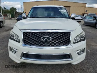 2015 Infiniti QX80 z VIN JN8AZ2NF0F9574531, wystawiony jako Copart lot #56172755 z przebiegiem 190 249 mil mil oraz Czysty tytuł • Clean title. Historia ofert i sprzedaży dostępna na DreamBid. Obrazek 5.