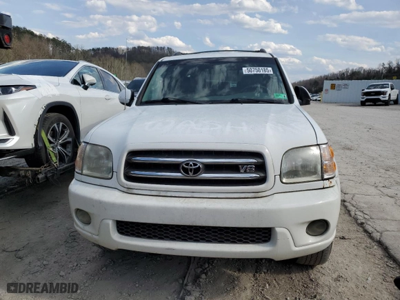 2004 Toyota Sequoia Limited with VIN 5TDBT48A64S208410, listed as a Copart auction lot 50750185 with 273,869 mi miles and Clean Title. Bid and sale history available at carsss.com. Image 5.